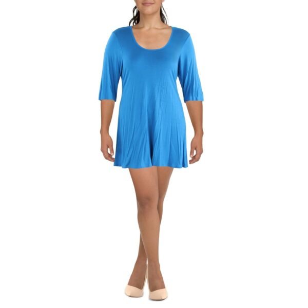 24seven Comfort Apparel Womens Open Chest Mini Mini Dress - Image 3