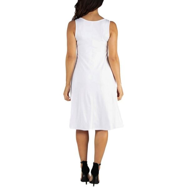 24seven Comfort Apparel Womens Sleeveless Knee Length Midi Dress - Image 2