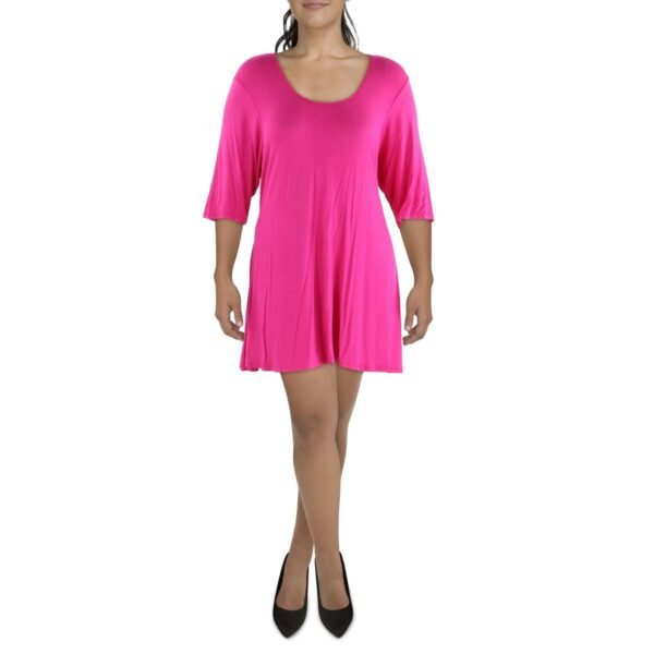 24seven Comfort Apparel Womens Open Chest Mini Mini Dress - Image 2