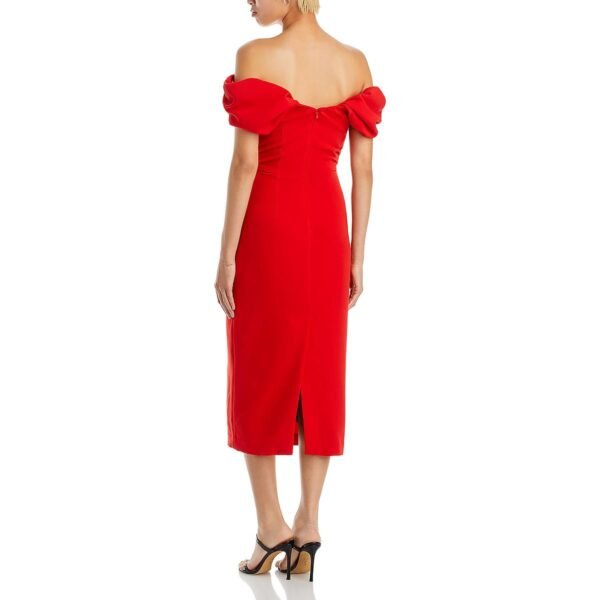 A.L.C. Womens Nora Off-The-Shoulder Special Occasion Midi Dress - Image 2