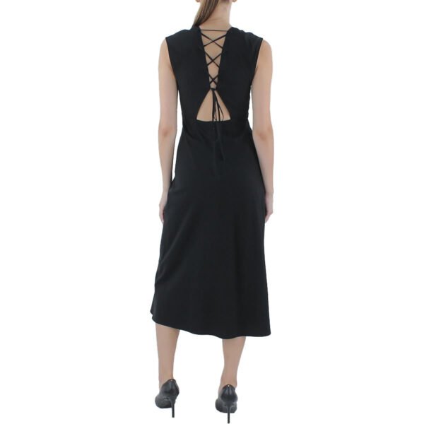 A.L.C. Womens Amelie Open Back Lace-Up Midi Dress - Image 2