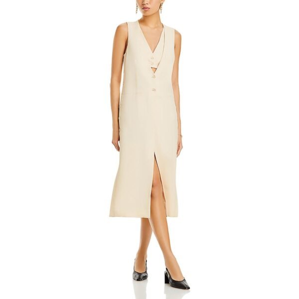 3.1 Phillip Lim Womens Layered Vest Included Midi Dress