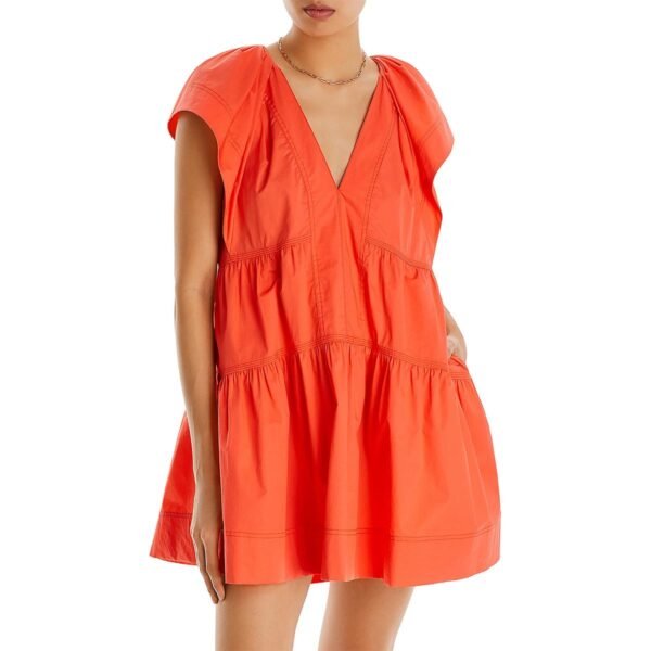 A.L.C. Womens Daytime 100% Cotton Mini Dress